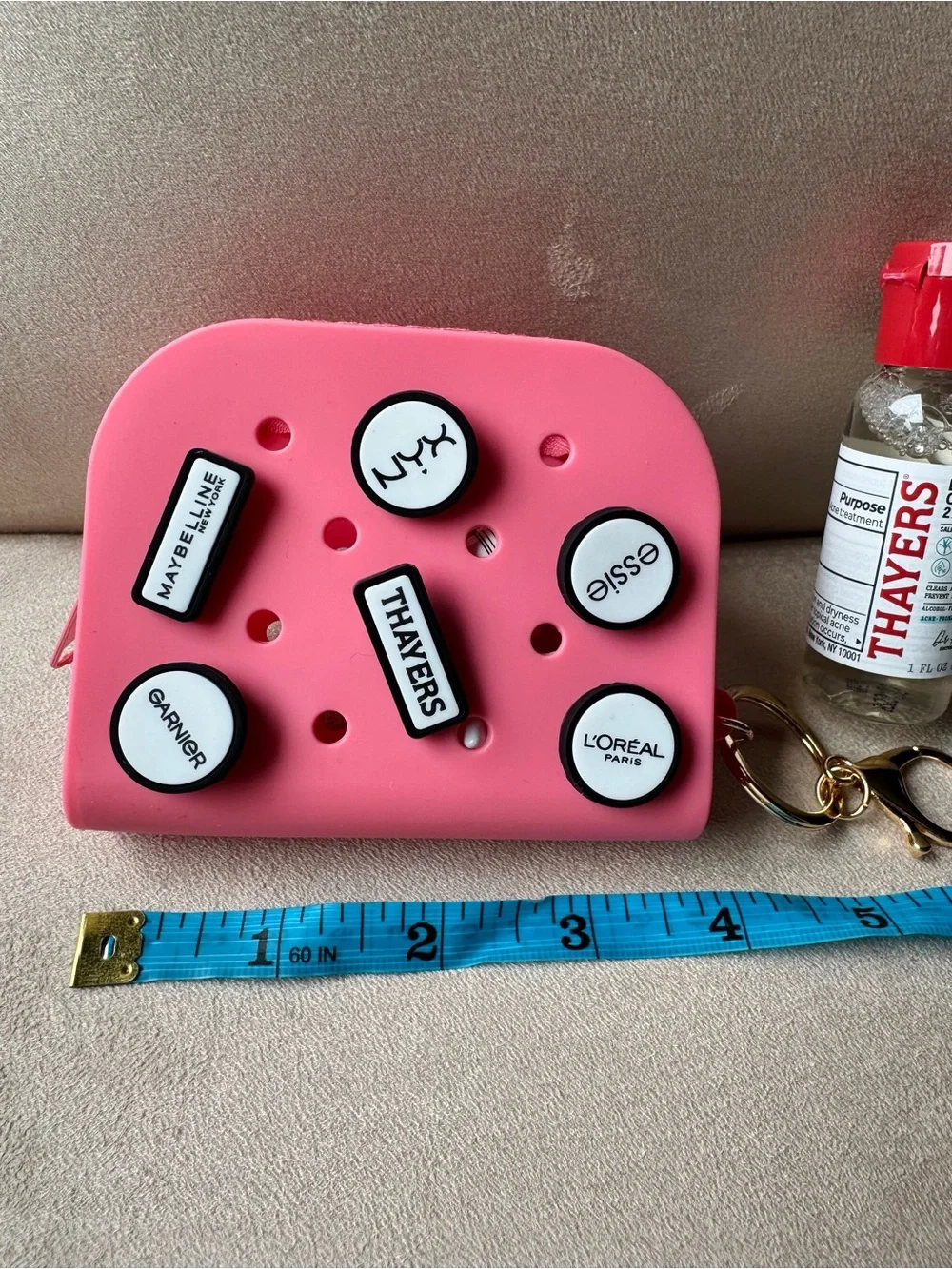 💚💚 Limited Edition Zipper Croc-style Charm Pouch Keychain
